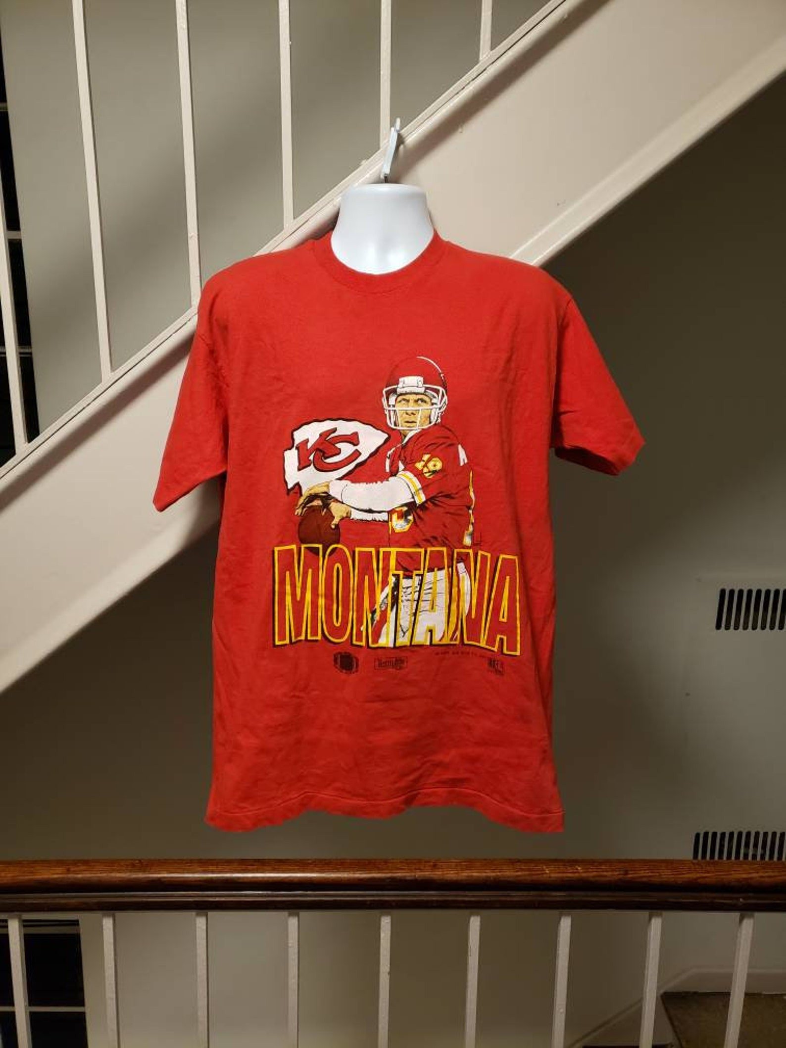 Kansas City Chiefs Joe Montana 1993 Vintage T Shirt