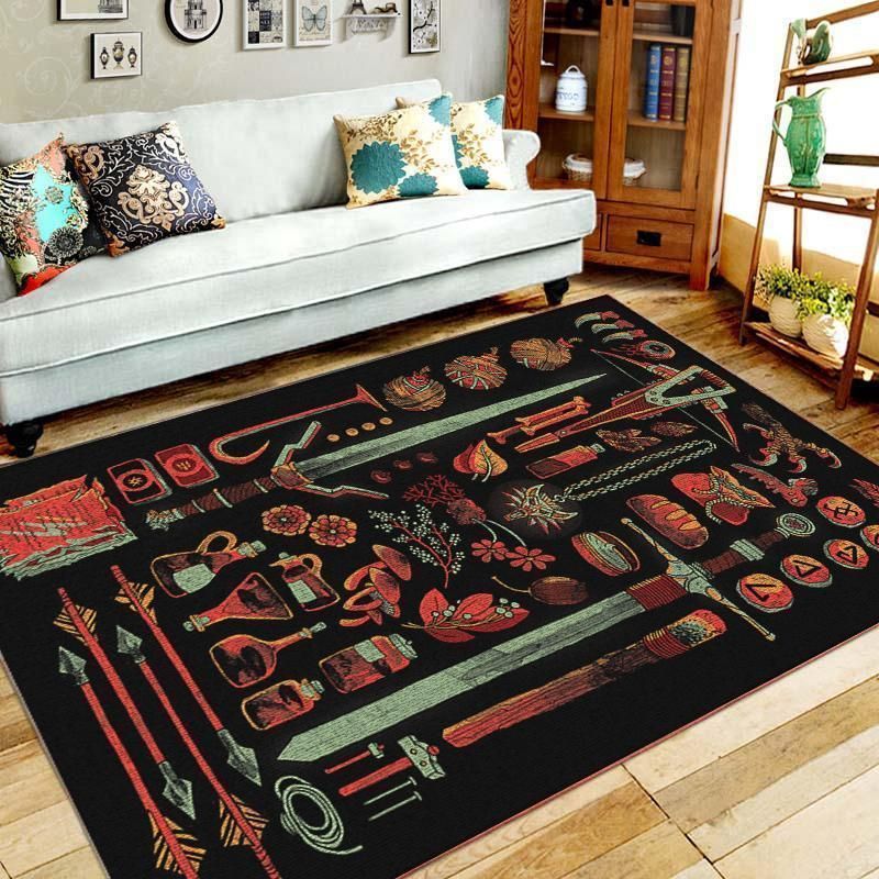 Witcher Area Rug – Home Decor – Bedroom Living Room Decor, Living Room Rugs, Floor Decor