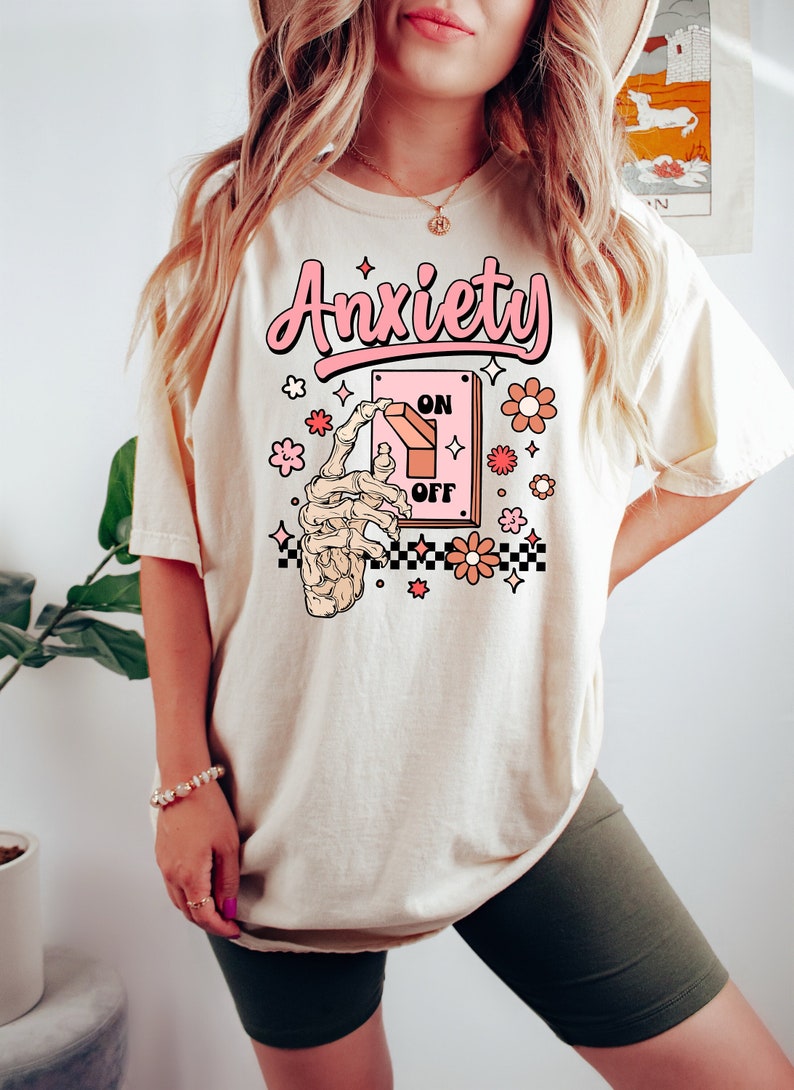 Anxiety On Shirt, Funny Shirt, Mental Health Awareness Shirt, Cute Psychology Student Gift, Anxiety Shirt