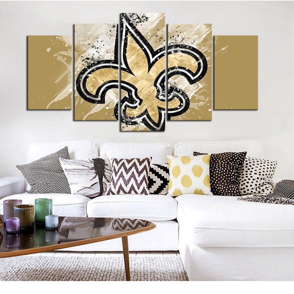 New Orleans Saints Paint Splash Canvas – Donelanetop Store