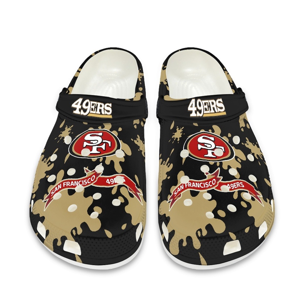 San Francisco 49Ers Shoes Cute Style#4 Crocs Shoes For Fans