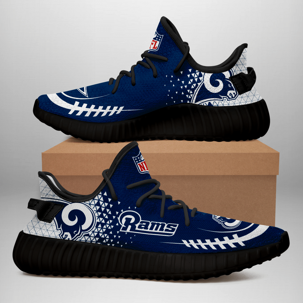 Los Angeles Rams Unisex Sneaker Football Custom Shoes Los Angeles Rams Yeezy Boost 350 - Yeezy Shoes