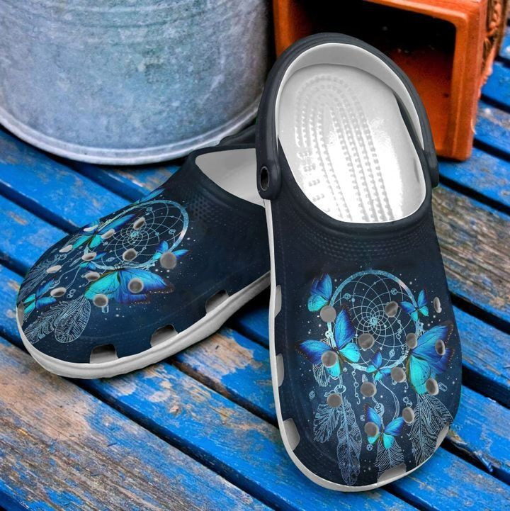 Butterfly Dreamcatcher And Crocss Crocband Clog Comfortable For Mens Womens Classic Clog Water Shoes