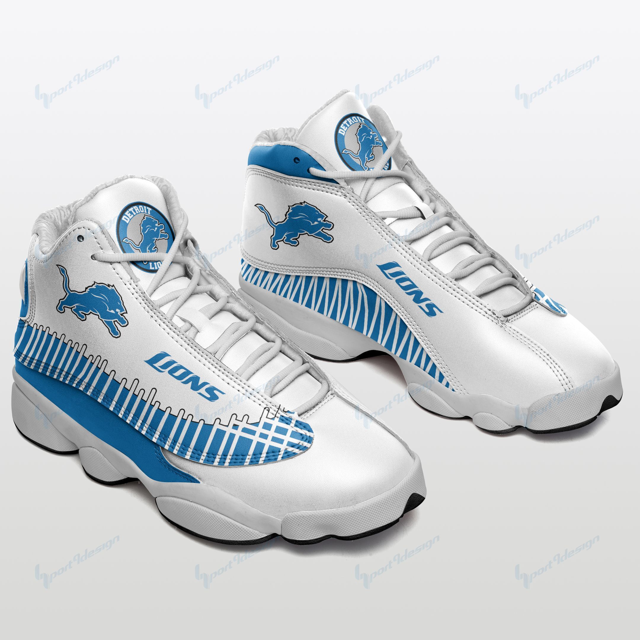 Detroit Lions Air JD13 Sneakers 486