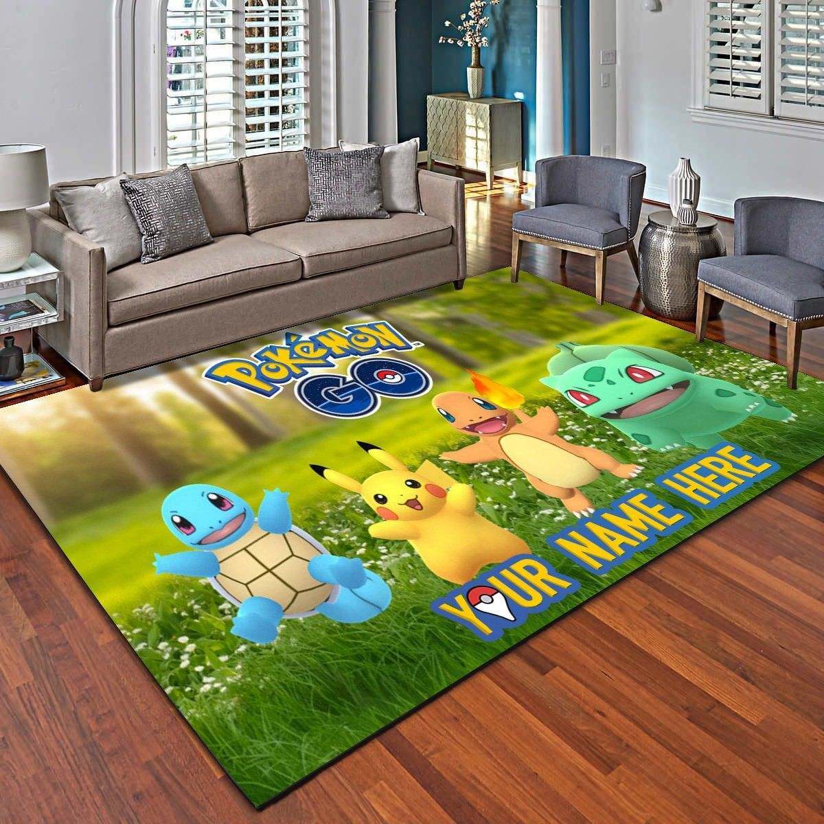 Pokemon Go Personalized Area Rugs, L &hellip;