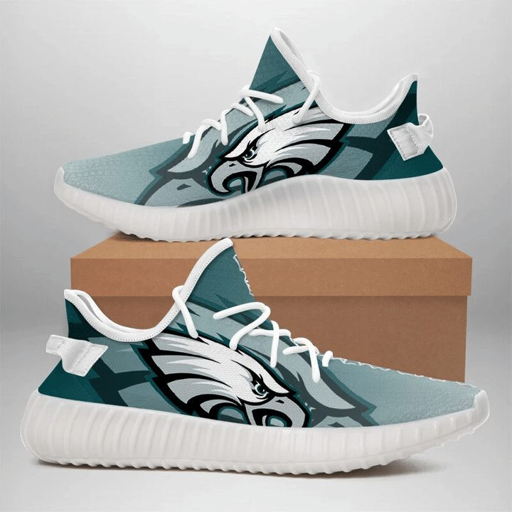 Yeezy Shoes Nfl Philadelphia Eagles Big Logo Yeezy Boost Sneakers