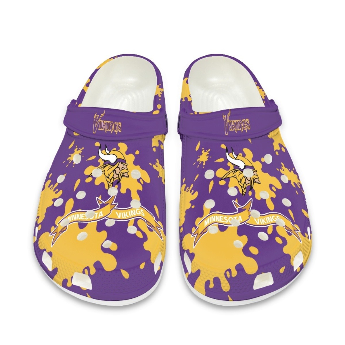 Minnesota Vikings Crocs Shoes Cute Style#4 Shoes For Fans