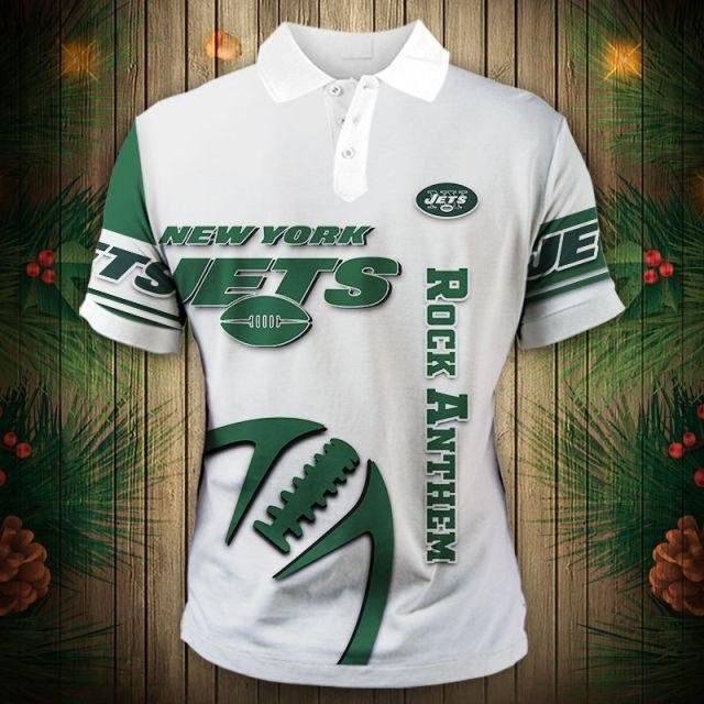 New York Jets Zigzag Casual Polo Shirt - Funnymugsandshirts Fashion