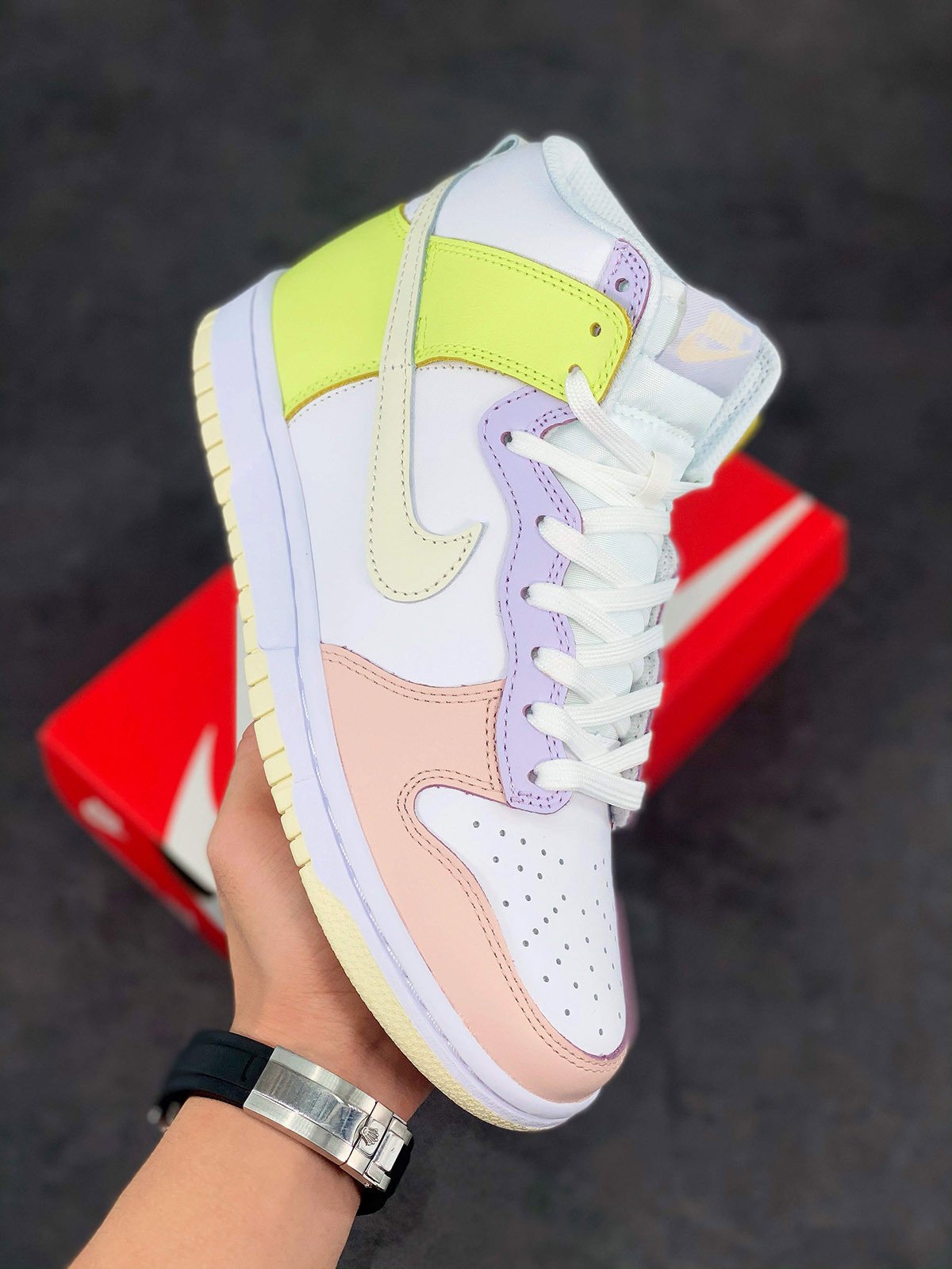 Nike Dunk High Cashmere WhiteCashmere-Lemon Twist 5339507