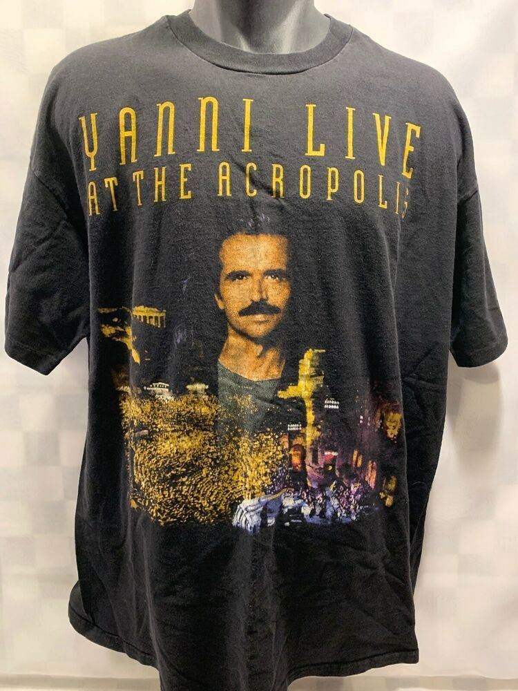 Yanni Live At The Acropolis 1995 Concert Tour Vintage Shirt