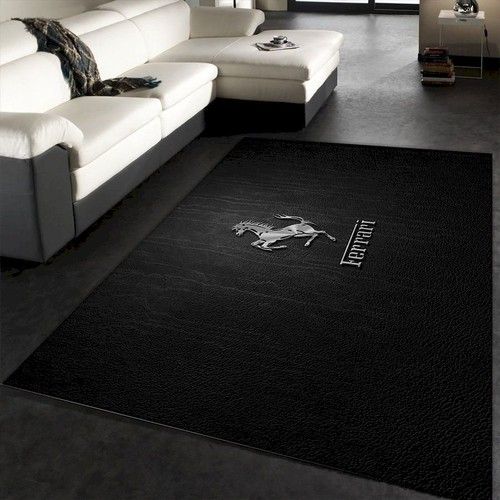 Ferrari Logo Area Rug Bathroom Christmas Gift Us Decor Living Room Area Rug