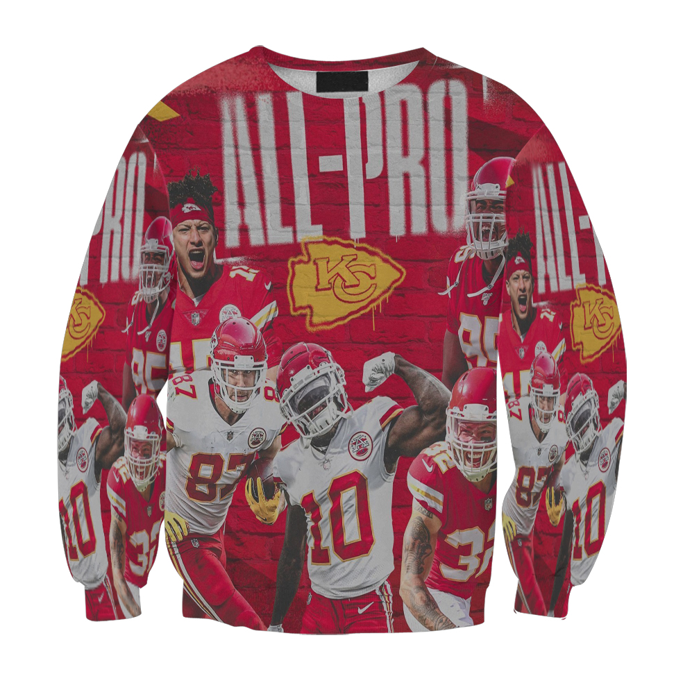 Kansas City Chiefs Team V11 Gift For Fan 3D Full Printing Sweatshirt