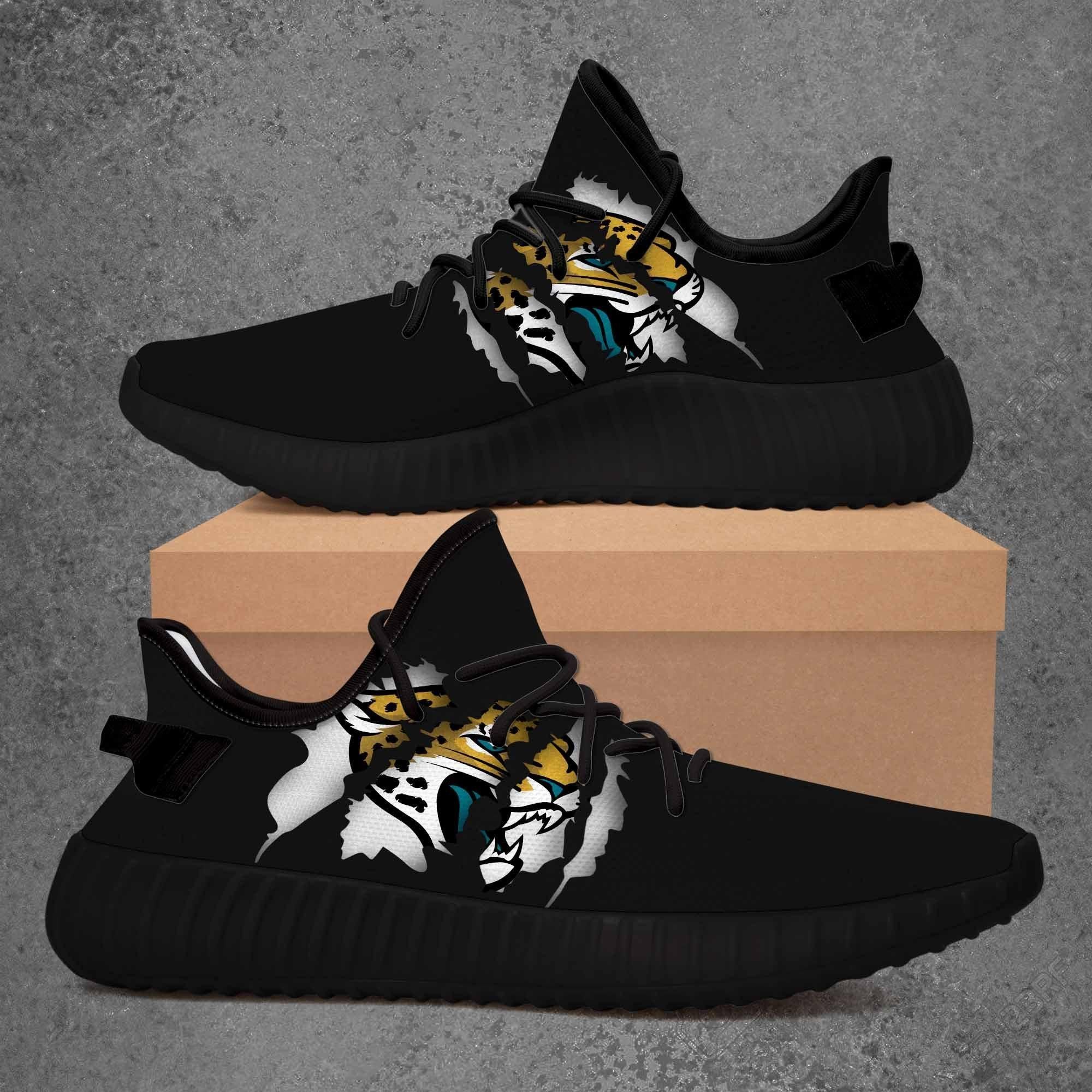 Jacksonville Jaguars Custom Yeezy Yeezy Boost 350 V2 Shoes Sport Teams Top Trending Custom Shoes Gift