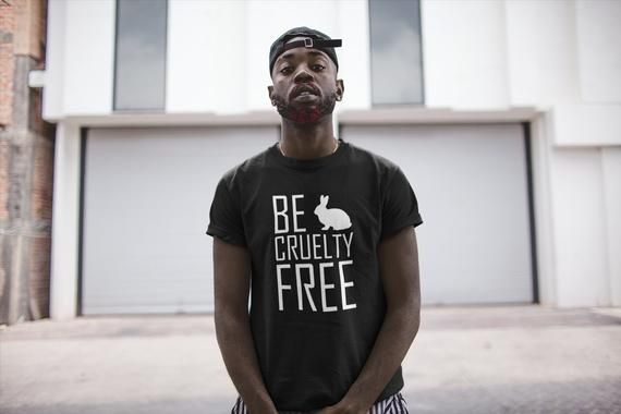 Men S Be Cruelty Free T Shirt Tee Stop Abuse Against Animal Testing Vegan Vegetarian Veggie Lover T Shirt