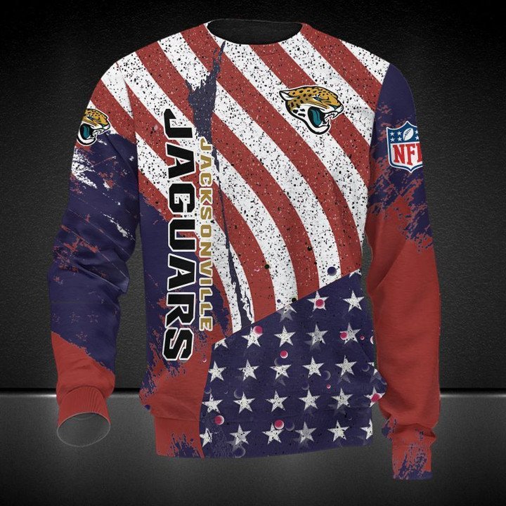 Jacksonville Jaguars America Flag Gift For Fan Ugly Wool Sweater Christmas