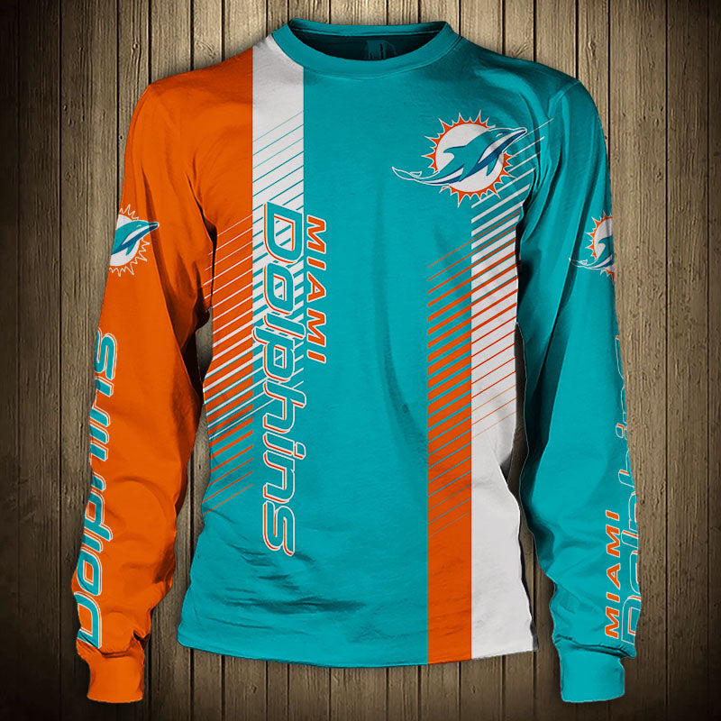 Women’S Miami Dolphins Sweatshirt Stripe