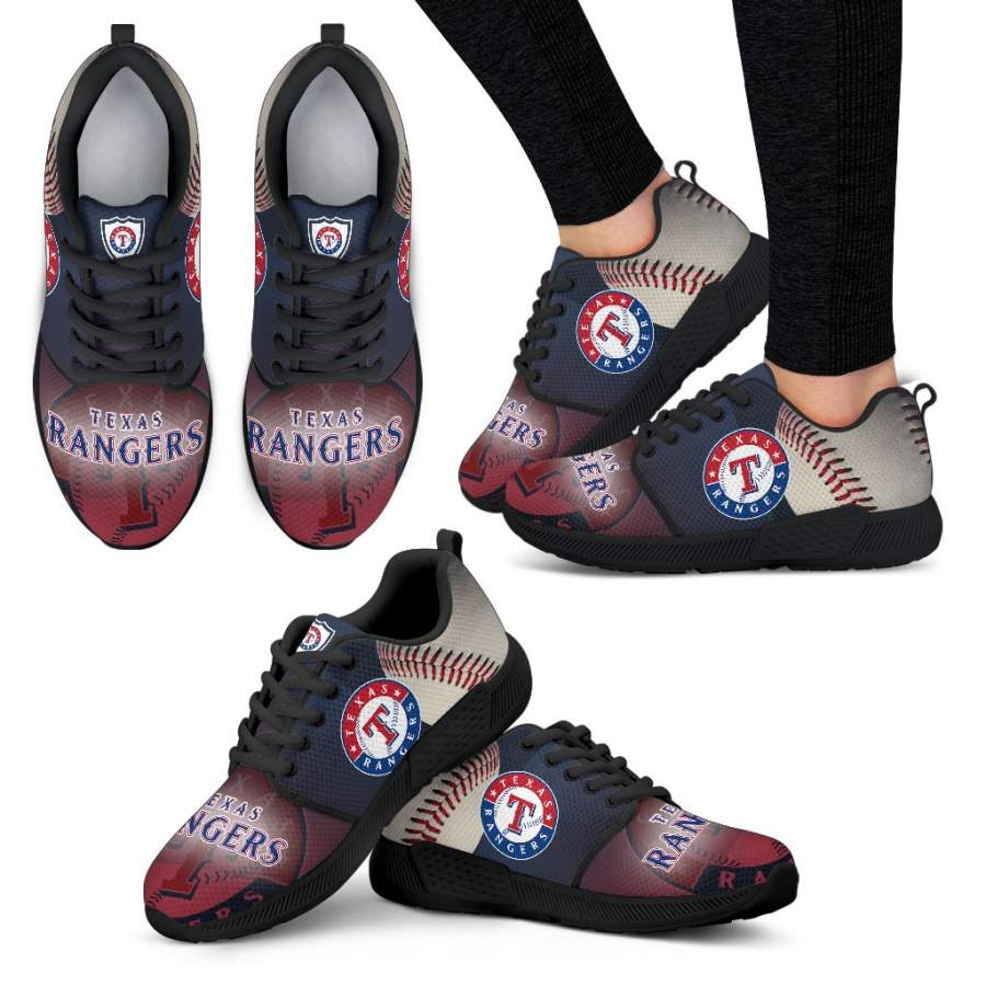 Awesome Texas Rangers Running Sneakers For Baseball Fan