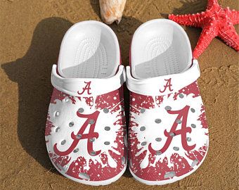 Alabama Crimson Tide Crocband Clog Clog Comfortable For Mens And Womens Classic Clog Water Shoes Alabama Crimson Tide Crocs