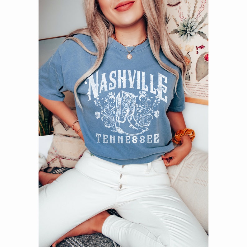 Nashville Shirt Country Music Shirt Cute Western Shirts Comfort Colors Shirt Boho Western Shirt Cowgirl Shirt