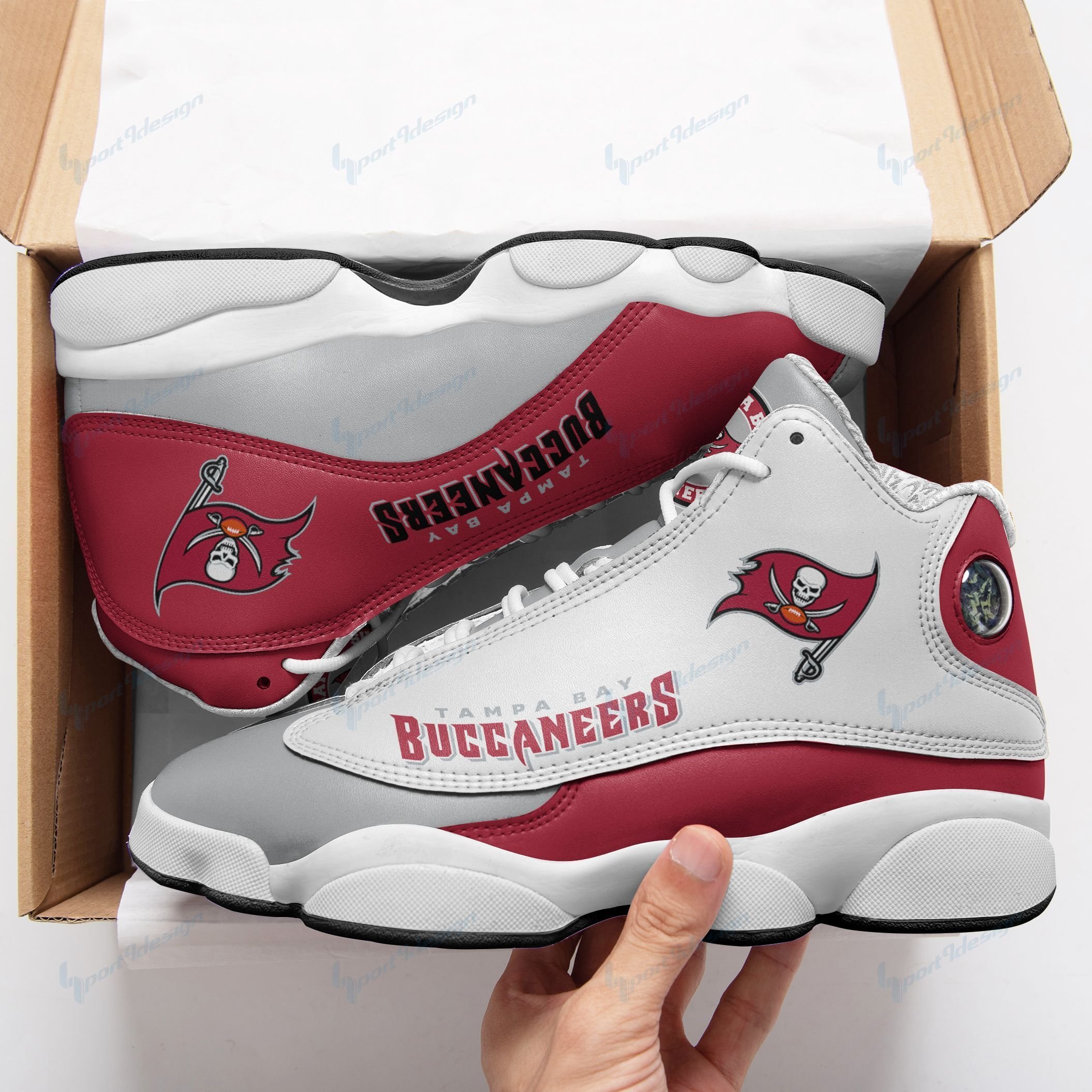 Tampa Bay Buccaneers Air JD13 Sneakers 097