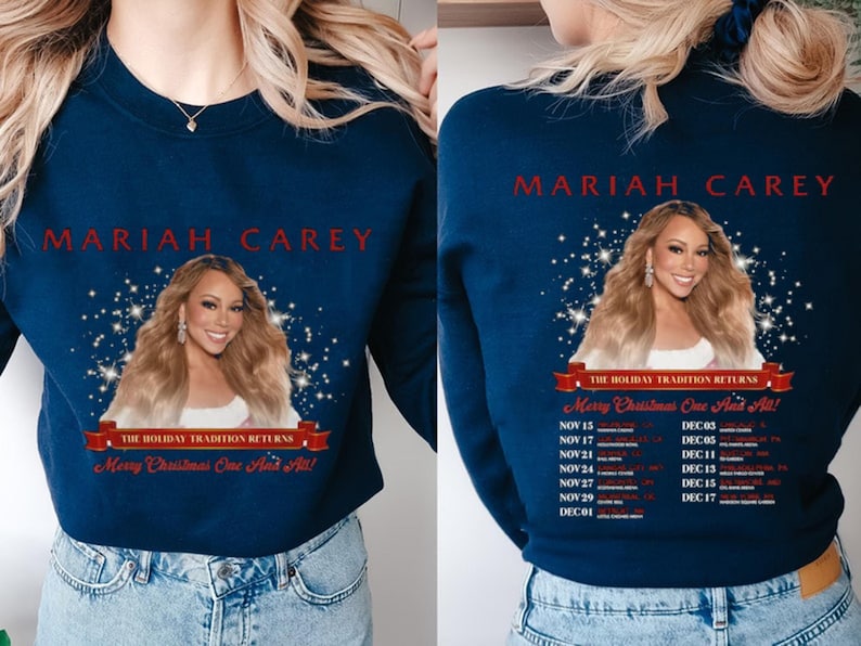 Mariah Carey Merry Christmas One And All Tour 2023 Sweatshirt, Mariah Carey 2023 Tour Shirt, Mariah Carey Fan Shirt, Christmas 2023 Concert Sweatshirt