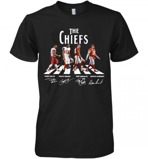 The Kansas City Chiefs Football Abbey Road Signatures Premium Men’S T-Shirt