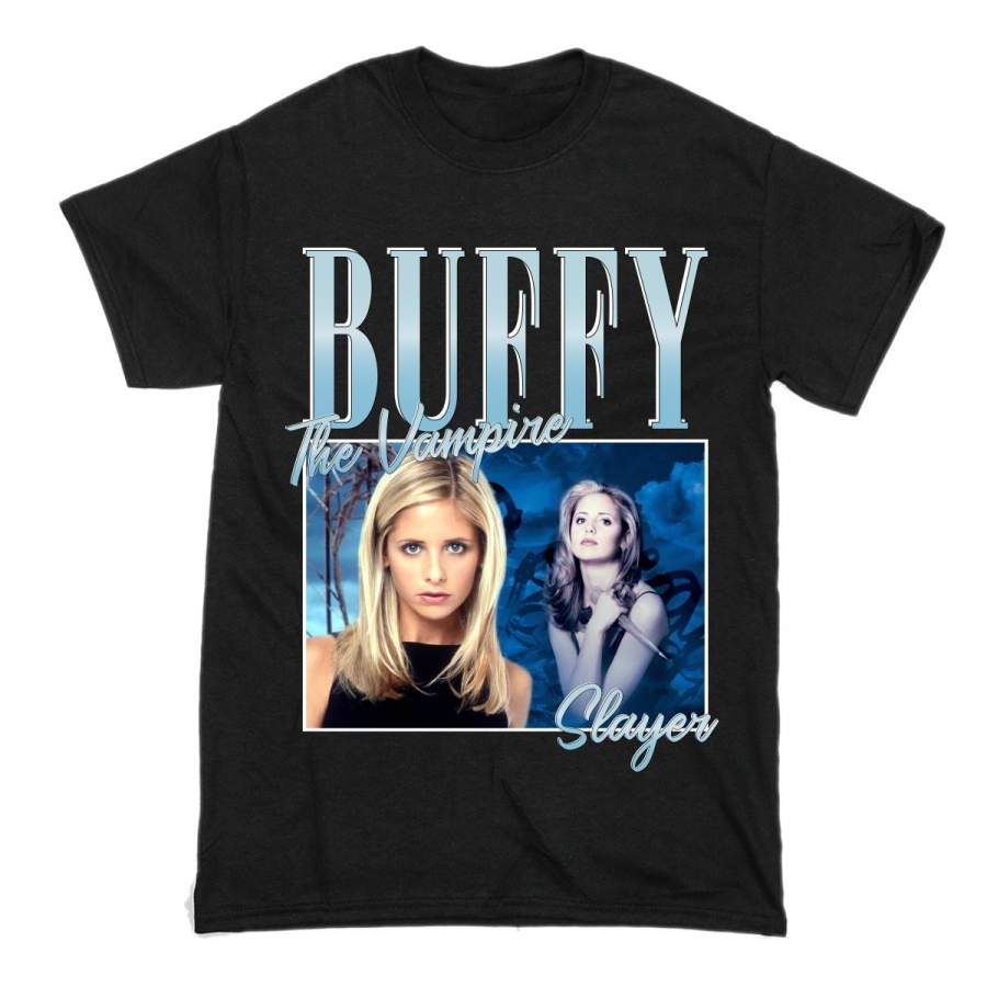 Buffy the Vampire Slayer Vintage Horror Poster Adult Women’s T-Shirt