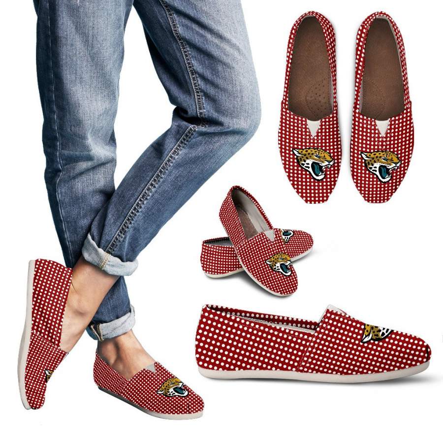 Red Valentine Cosy Atmosphere Jacksonville Jaguars Casual Shoes