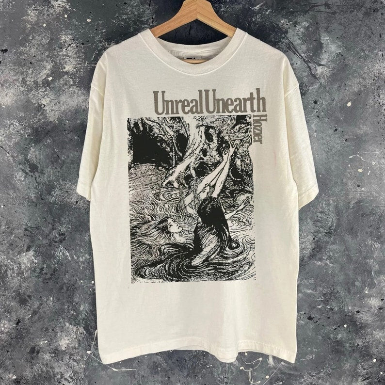 Unreal Unearth T Shirt, Hozier Shirt, Vintage Hozier Lyrics Art, Hozier Tour 2023 Shirt, Hozier Inspired Retro Shirt, Hozier In A Week