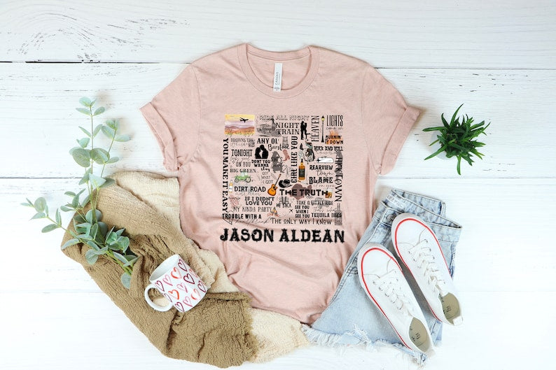 Jason Aldean Shirt, Country Music Shirt, Country Graphic Tees For Women