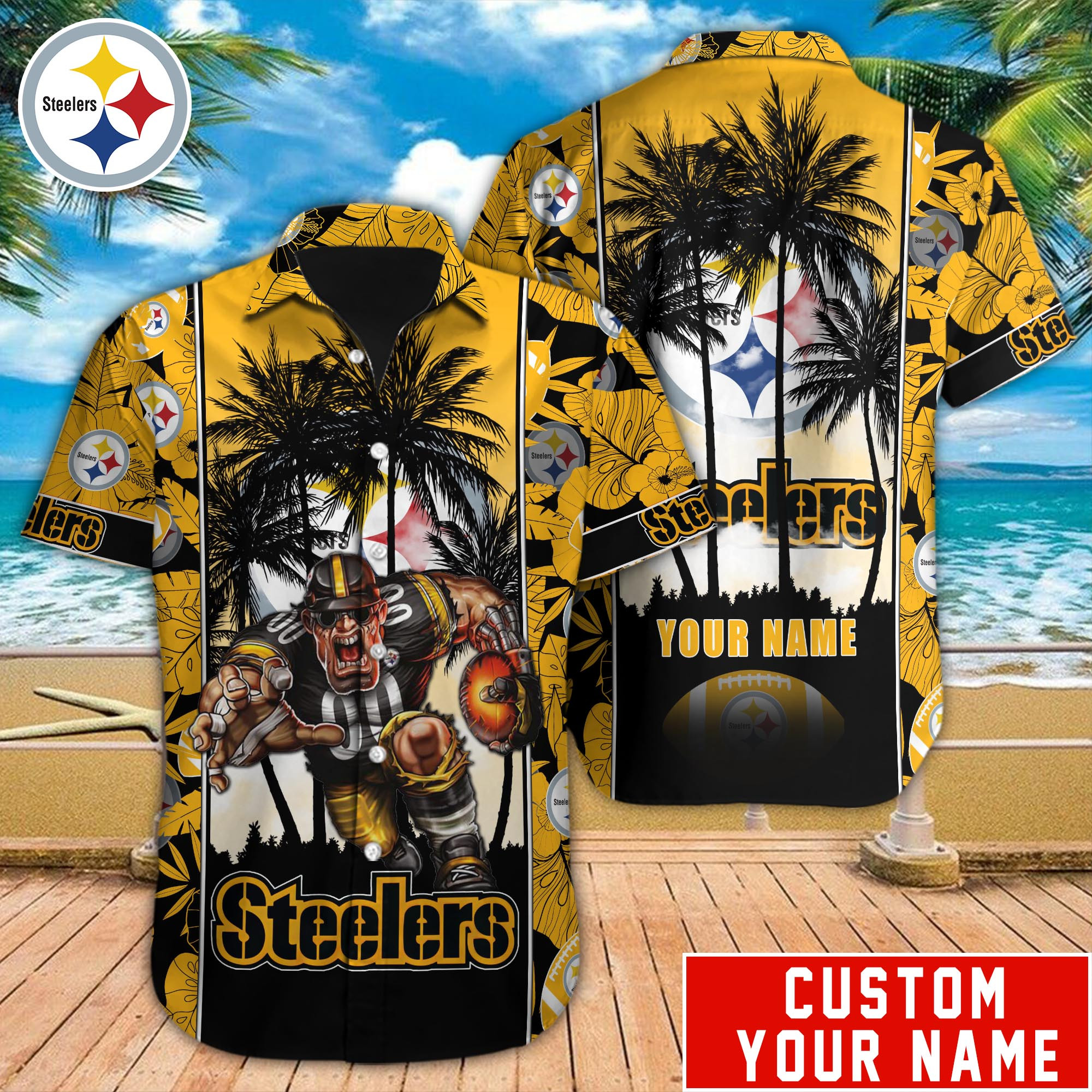 Pittsburgh Steelers Nfl-Hawaiian Shirt Custom M-40575