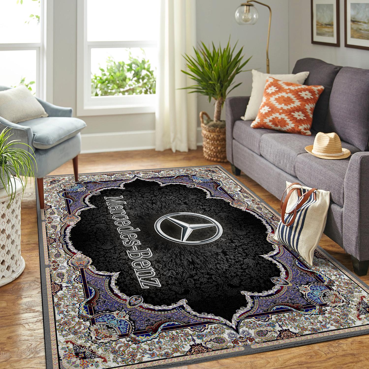 Mercedes-Benz Rug Room Carpet Sport Custom Area Floor Home Decor