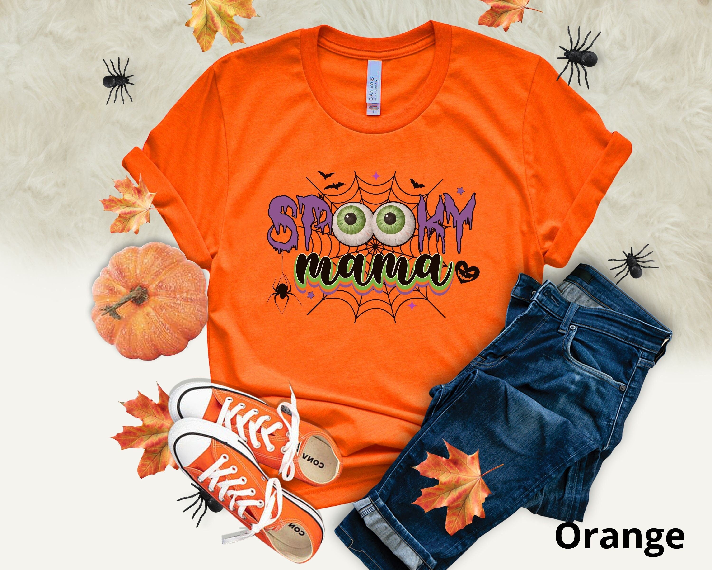 Spooky Mama Halloween Shirt, Halloween Mama Shirt, Spooky Season Shirt, Halloween Party Shirt, Cute Halloween Shirt