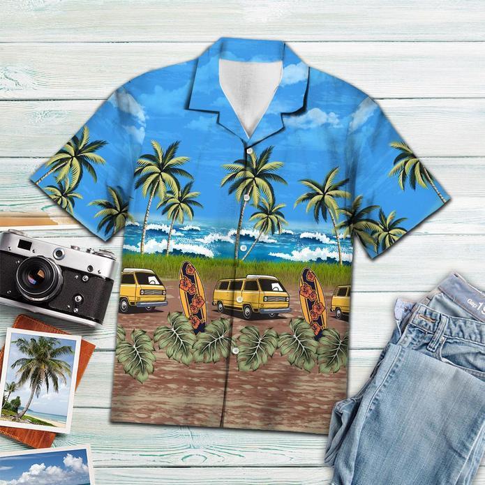 Tropical Camping Car Hawaiian Shirt Pre12205