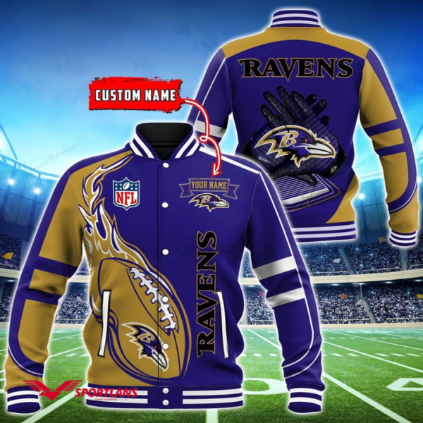 Baltimore Ravens Nfl Baseball Jacket Gifts For Christmas Dtbjk1211103