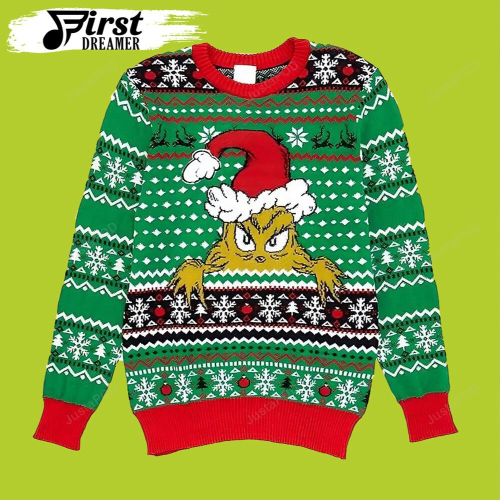 Merry Christmas Santa Grinch Ugly Sweater