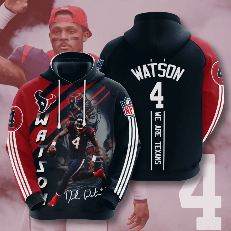 Houston Texans Deshaun Watson 21 Unisex 3D Hoodie Gift For Fans