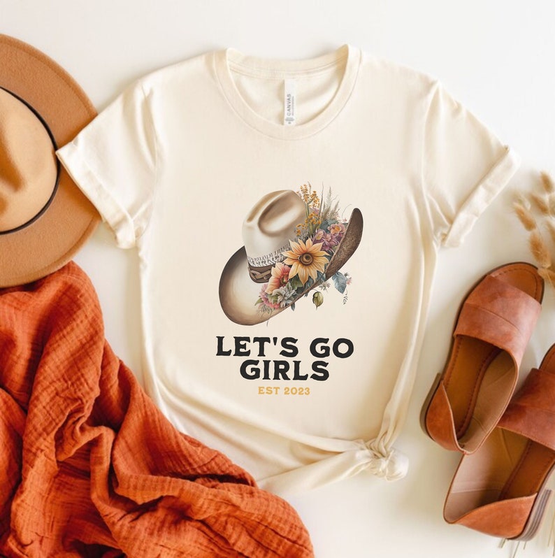 Let’S Go Girls! Boho T-Shirt, Shania Twain Cowgirl Shirt, Southern Shirt, Festival Country Music Tee