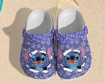 Stitch Crocs Charms Crocband Clog Comfortable For Mens Womens Classic Clog Water Shoes Clog Comfortable For Mens And Womens