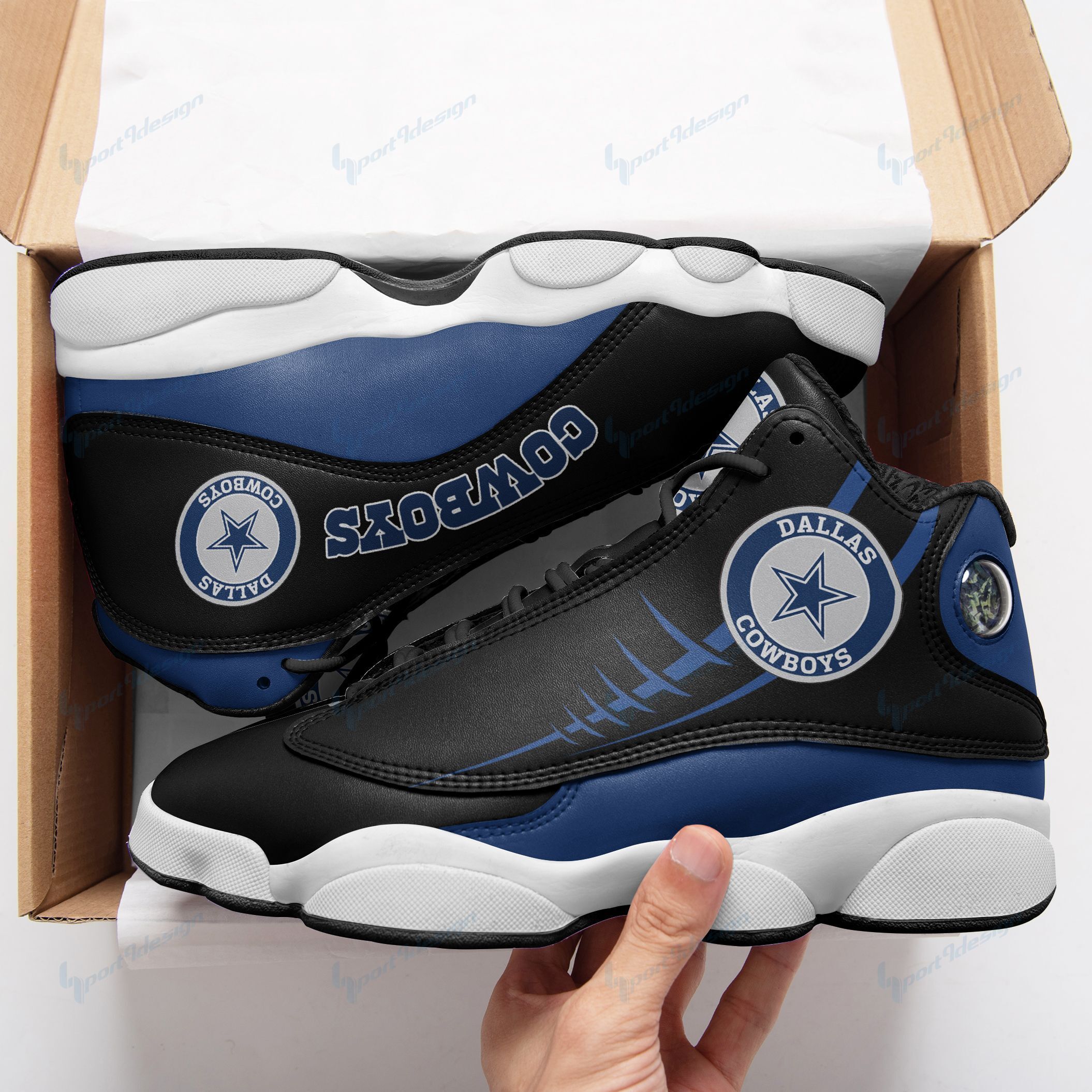 Dallas Cowboys  Air JD13 Sneakers 230