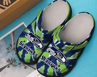Seattle Seahawks Crocs Crocband Clog Clog Comfortable For Mens And Womens Classic Clog Water Shoes Comfortable