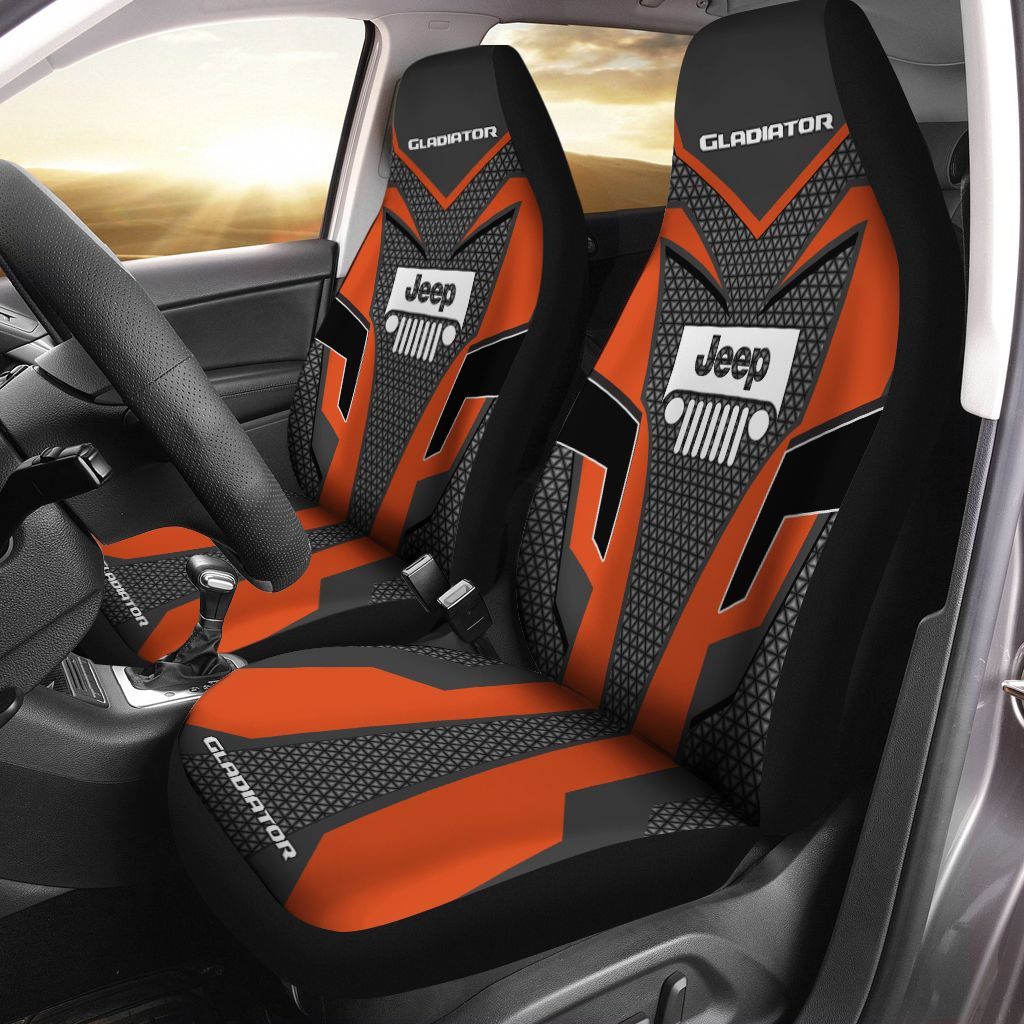 Jeep Gladiator Lph-Ht Car Seat Cover (Set Of 2) Ver2 (Orange)