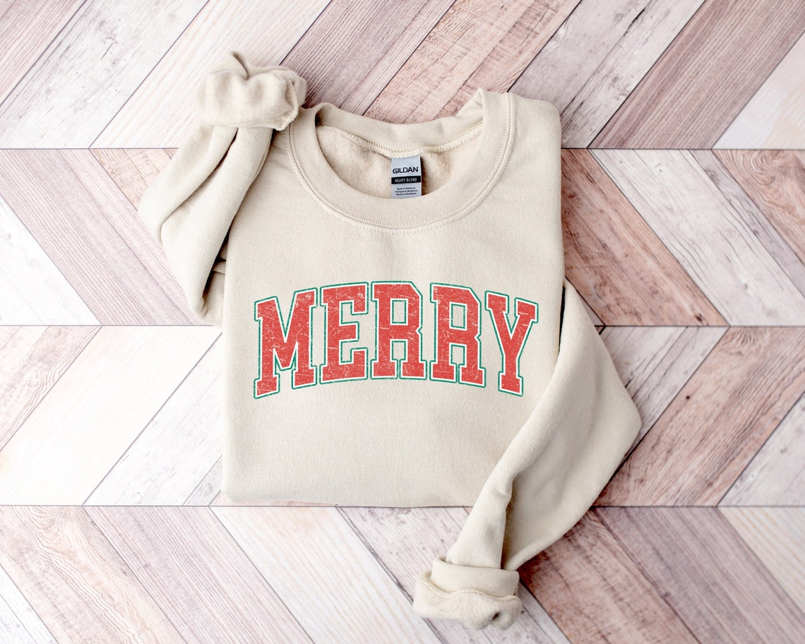 Christmas Sweatshirt, Merry Christmas Sweatshirt, Christmas Shirt For Women, Christmas Crewneck Sweatshirt, Holiday Sweater, Christmas Gift