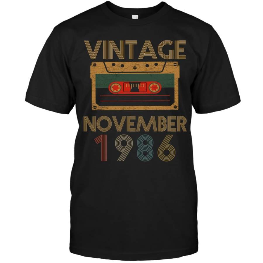 Vintage Mixtape November 1986 T-shirt