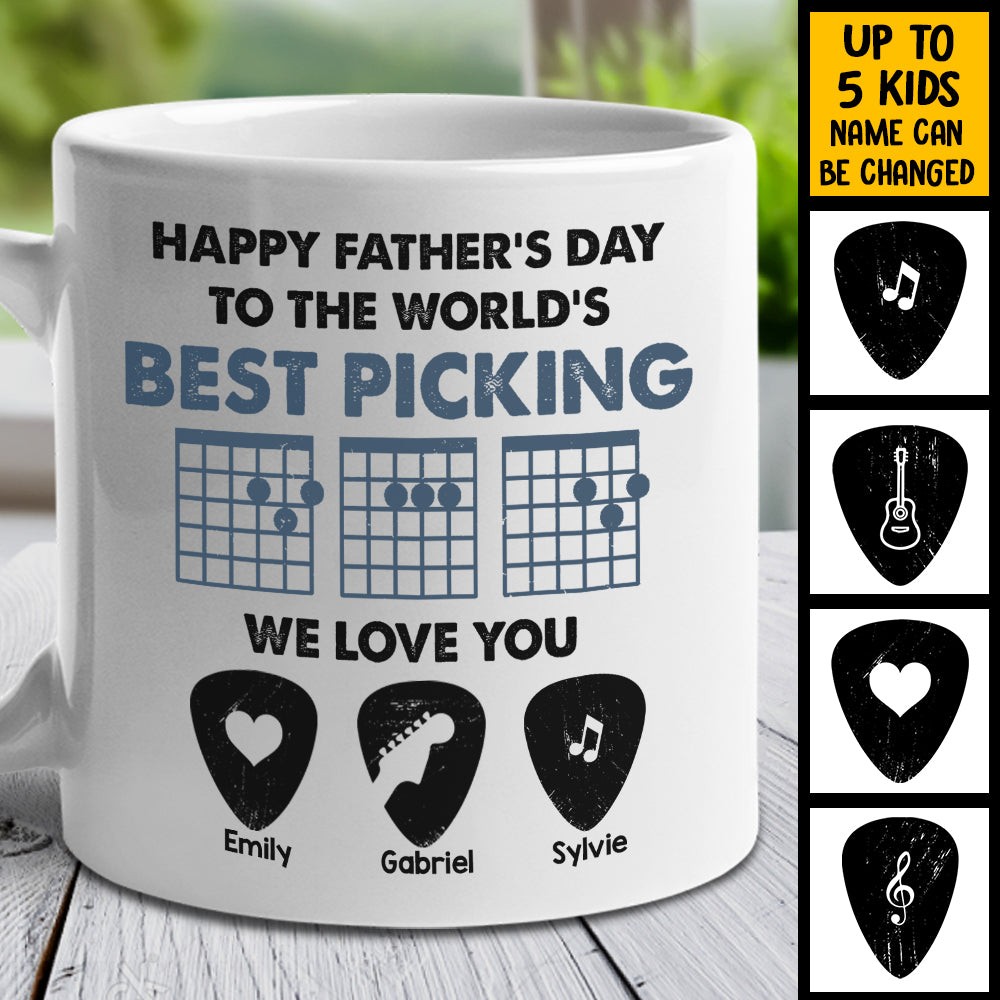 Gift For Dad – Happy Father’s Day To The World ‘s Best Picking – Personalized Mug