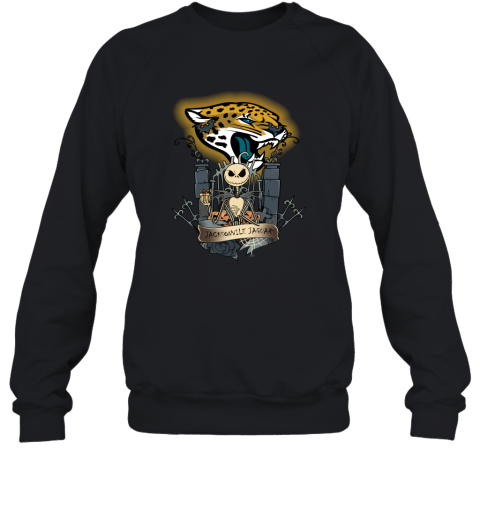 Jacksonville Jaguars Jack Skellington This Is Halloween 2D Sweatshirt - Funnymugsandshirts Fashion