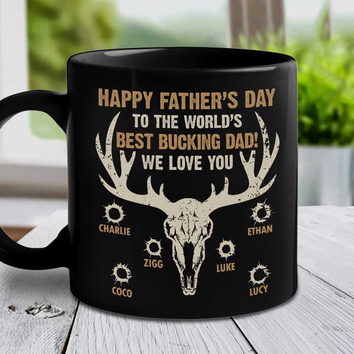 To The World’s Best Bucking Dad – Gift For Dad – Personalized Mug