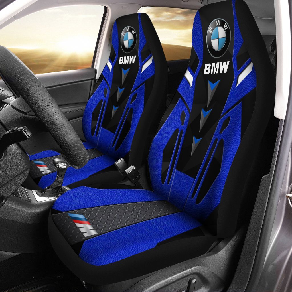 BMW AN-HA Car Seat Cover (Set of 2) Ver1 (Blue)