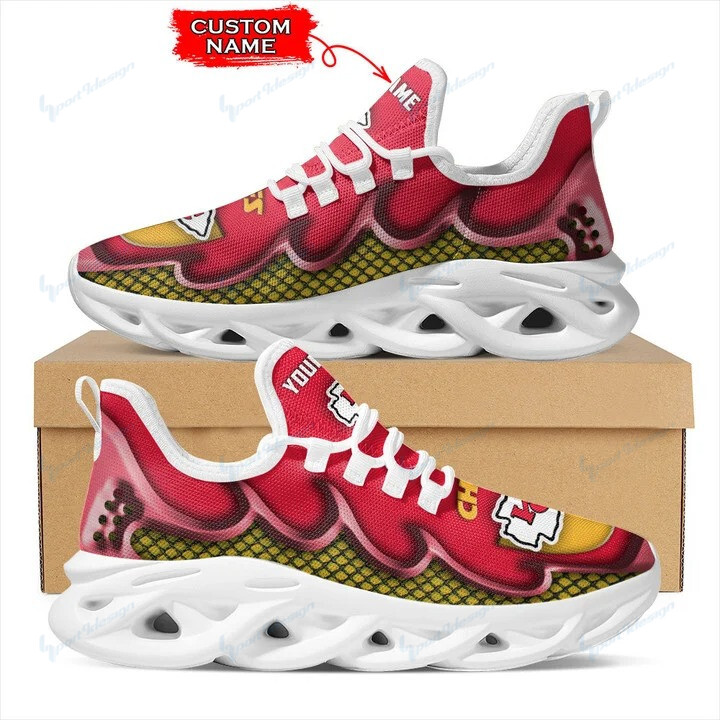 Kansas City Chiefs Personalized Yezy Running Sneakers Bg403