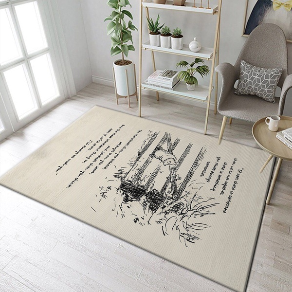 Winnie The Pooh Rug All Over Print Logo Custom Area Rug Carpet Full Sizes Rug 1280